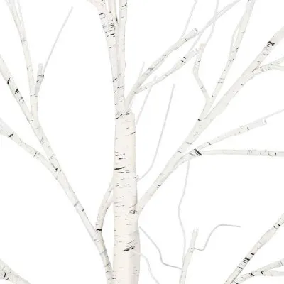 LED stromček Breza - 180cm, 96LED, IP44, teplá biela