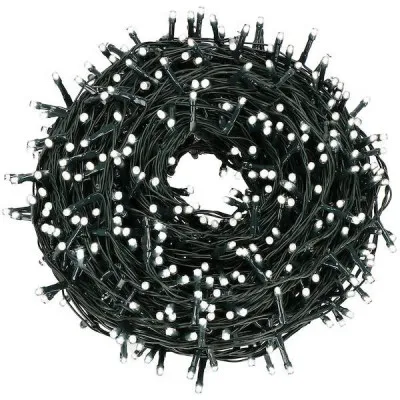 LED svetelná reťaz - 52,5m, 1000LED, 8 funkcií, IP44, studená biela