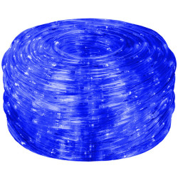 LED svetelná hadica - 10m, 240LED, 8 funkcií, IP44, modrá