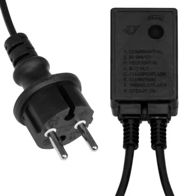 LED svetelná hadica - 10m, 240LED, 8 funkcií, IP44, modrá