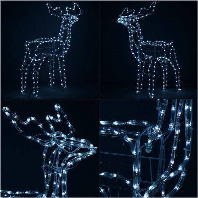 LED Sob - 90cm, 216LED, IP44, studená biela