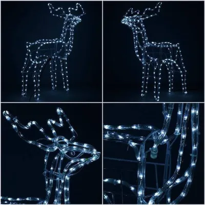 LED Sob - 90cm, 216LED, IP44, studená biela