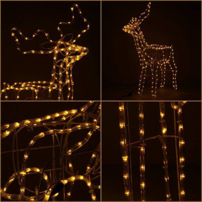 LED Sob - 90cm, 216LED, IP44, teplá biela