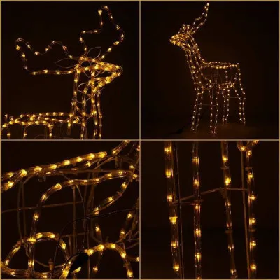 LED Sob - 90cm, 216LED, IP44, teplá biela