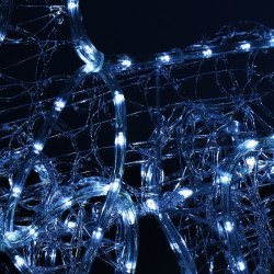 LED Sob so saňami - 150cm, 312LED, IP44, studená biela