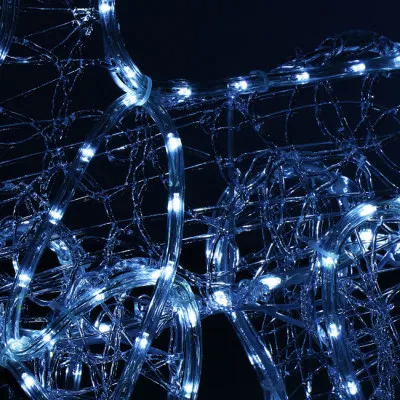 LED Sob so saňami - 150cm, 312LED, IP44, studená biela