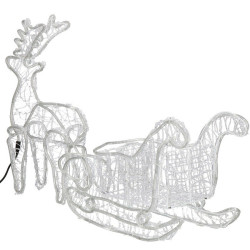 LED Sob so saňami - 150cm, 312LED, IP44, studená biela