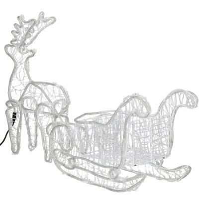 LED Sob so saňami - 150cm, 312LED, IP44, studená biela