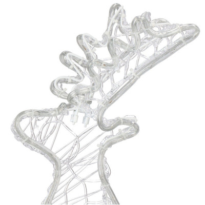 LED Sob so saňami - 150cm, 312LED, IP44, studená biela