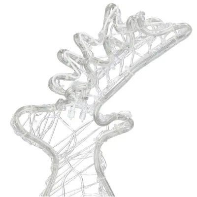 LED Sob so saňami - 150cm, 312LED, IP44, studená biela