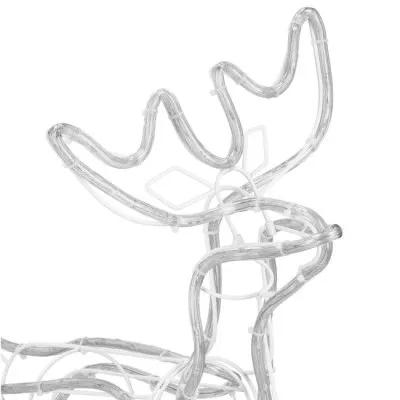 LED Sob so saňami - 150cm, 264LED, IP44, teplá biela + záblesky