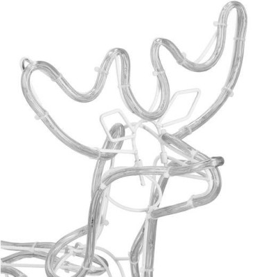 LED Sob so saňami - 210cm, 288LED, IP44, studená biela + záblesky