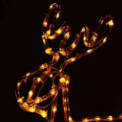 LED Sob so saňami - 130cm, 192LED, IP44, teplá biela