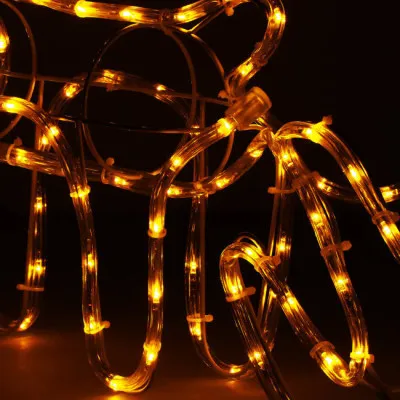 LED Sob so saňami - 130cm, 192LED, IP44, teplá biela