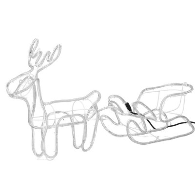 LED Sob so saňami - 130cm, 192LED, IP44, teplá biela