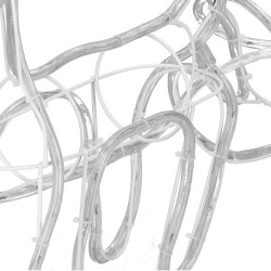 LED Sob so saňami - 130cm, 192LED, IP44, teplá biela