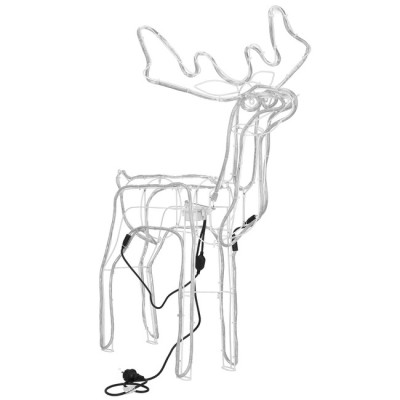 LED Sob s pohyblivou hlavou - 115cm, 288LED, IP44, motorček, studená biela