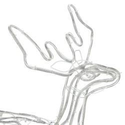 LED Sob s pohyblivou hlavou - 115cm, 288LED, IP44, motorček, studená biela