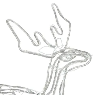 LED Sob s pohyblivou hlavou - 115cm, 288LED, IP44, motorček, studená biela