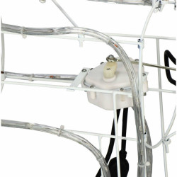 LED Sob s pohyblivou hlavou - 115cm, 288LED, IP44, motorček, modrá