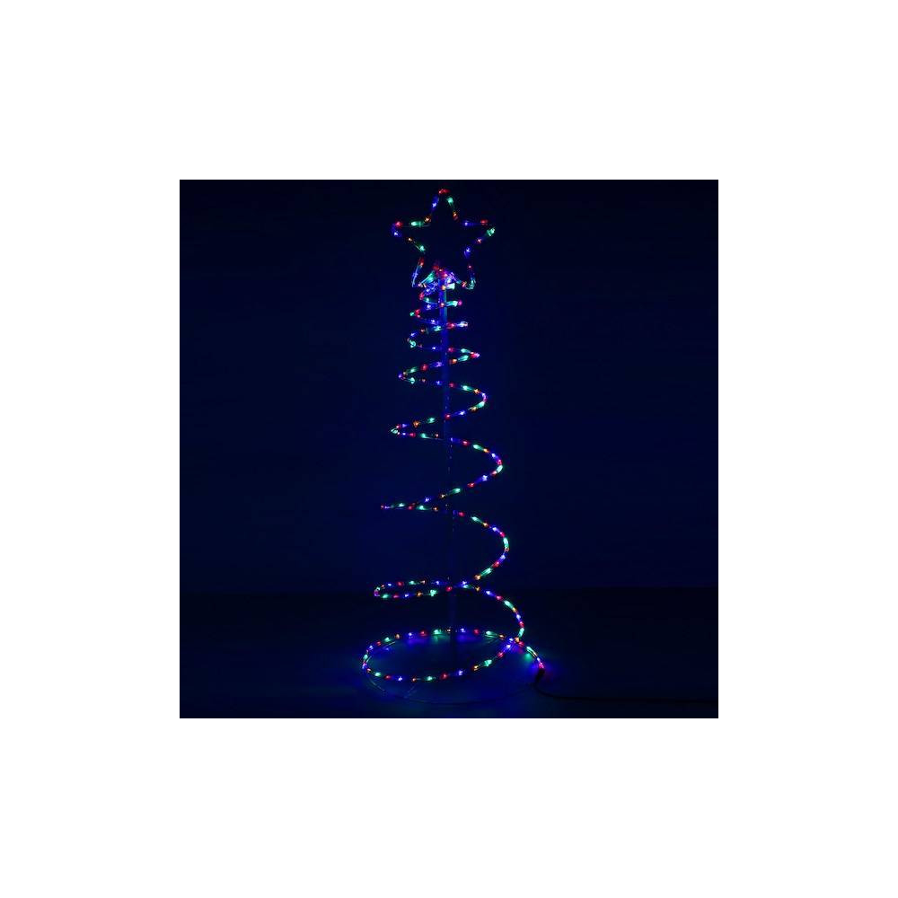 LED Vianočný stromček - 135cm, 192LED, IP44, multicolor