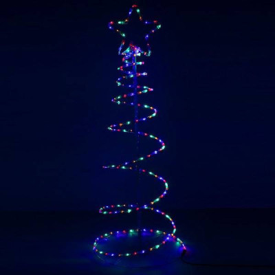 LED Vianočný stromček - 135cm, 192LED, IP44, multicolor