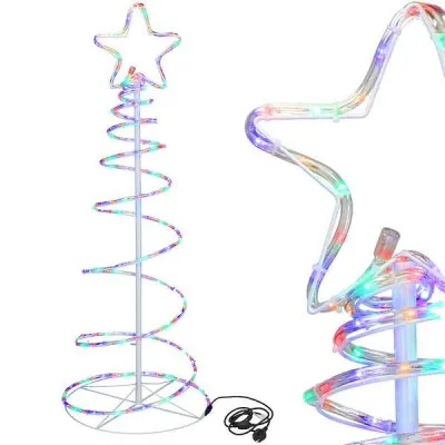 LED Vianočný stromček - 135cm, 192LED, IP44, multicolor