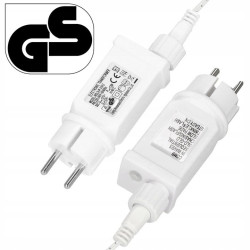 LED svetelný záves - 3x3m, 306LED, 8 funkcií, ovládač, IP44, studená biela