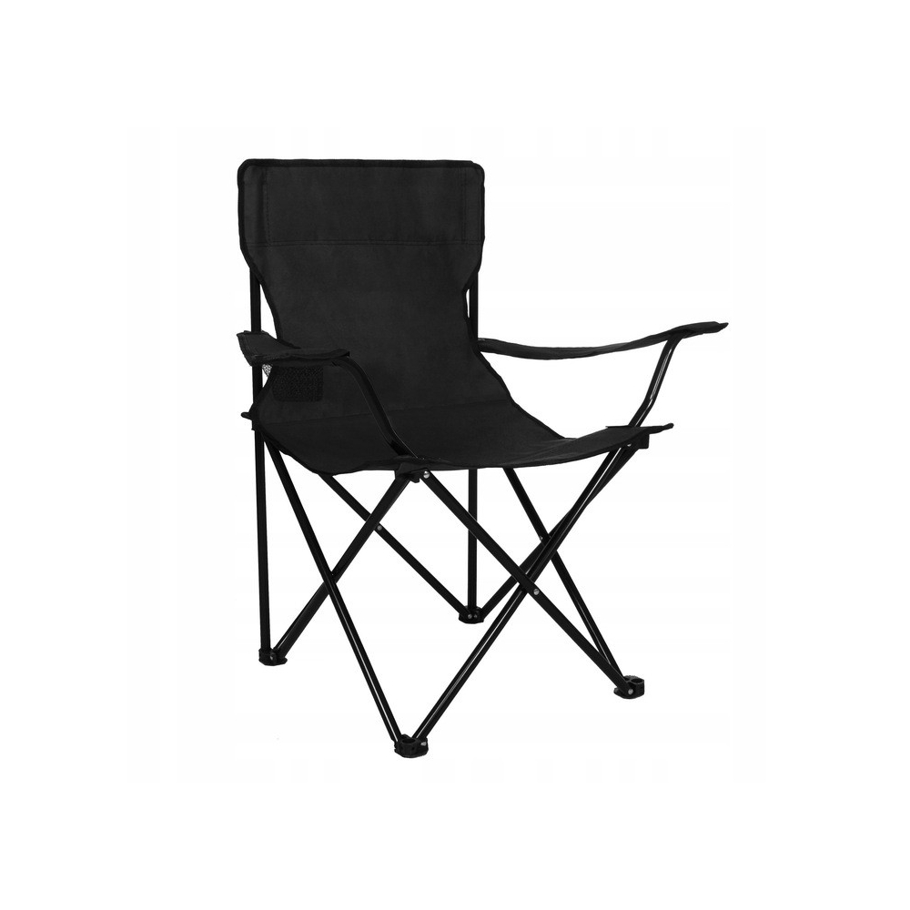 Kempingové kreslo SPRINGOS COSTA čierne