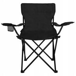 Kempingové kreslo SPRINGOS COSTA čierne