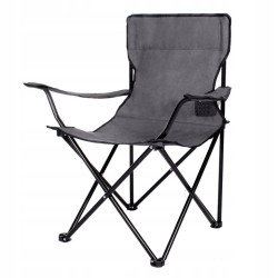Kempingové křeslo SPRINGOS COSTA šedé