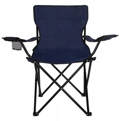 Kempingové kreslo SPRINGOS COSTA tmavo modré