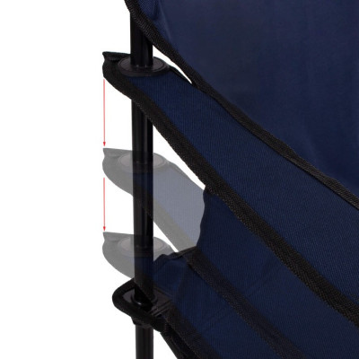 Kempingové kreslo SPRINGOS COSTA tmavo modré