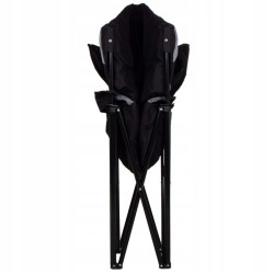 Kempingové kreslo SPRINGOS COSTA PREMIUM XXL béžovo-čierne