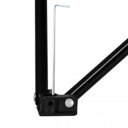 Kempingový stolík 46x46x45 cm, čierny SPRINGOS KOMPAKT