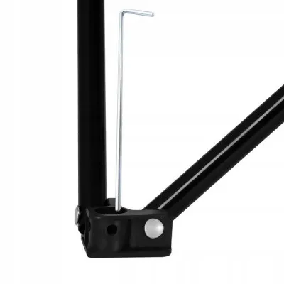 Kempingový stolík 46x46x45 cm, čierny SPRINGOS KOMPAKT