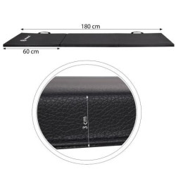 Žínenka skladacia trojdielna 180x60x3 cm SPRINGOS FLEXI čierna