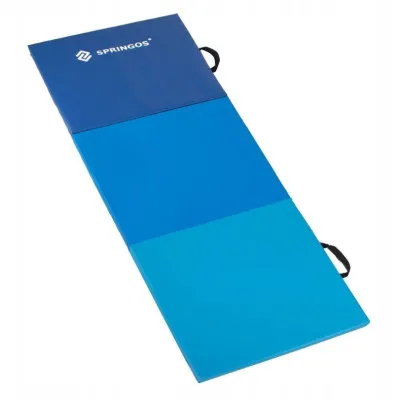 Žínenka skladacia trojdielna 180x60x5, 5 cm SPRINGOS ULTRA modrá