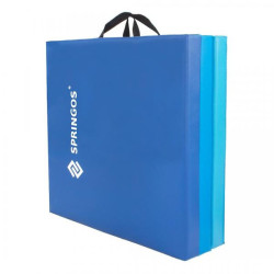 Žínenka skladacia trojdielna 180x60x5, 5 cm SPRINGOS ULTRA modrá