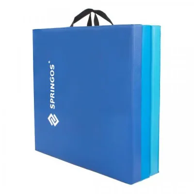 Žínenka skladacia trojdielna 180x60x5, 5 cm SPRINGOS ULTRA modrá