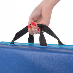 Žínenka skladacia trojdielna 180x60x5, 5 cm SPRINGOS ULTRA modrá