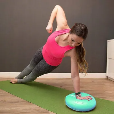 Balančná a masážna podložka + pumpička SPRINGOS MEDICAL svetlo zelená