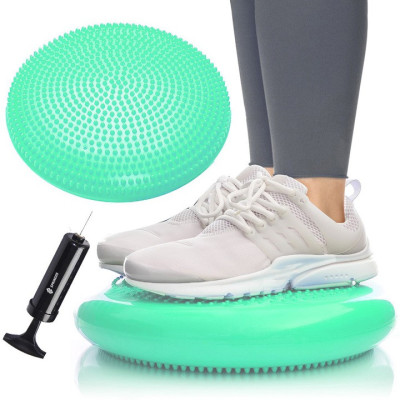 Balančná a masážna podložka + pumpička SPRINGOS MEDICAL svetlo zelená