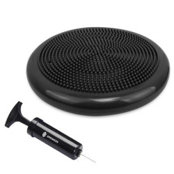 Balančná a masážna podložka + pumpička SPRINGOS MEDICAL čierna