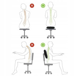 Balančná a masážna podložka + pumpička SPRINGOS MEDICAL čierna