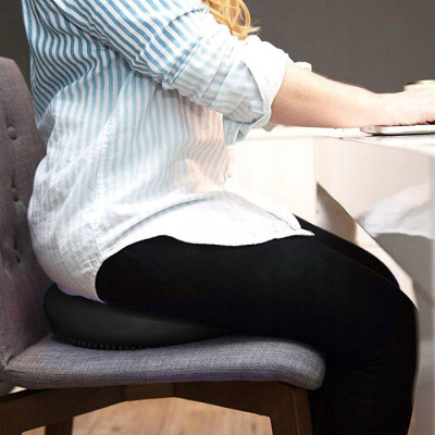 Balančná a masážna podložka + pumpička SPRINGOS MEDICAL čierna