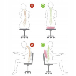 Balančná a masážna podložka + pumpička SPRINGOS PROMEDIC ružová