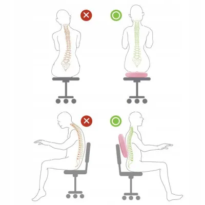 Balančná a masážna podložka + pumpička SPRINGOS PROMEDIC ružová