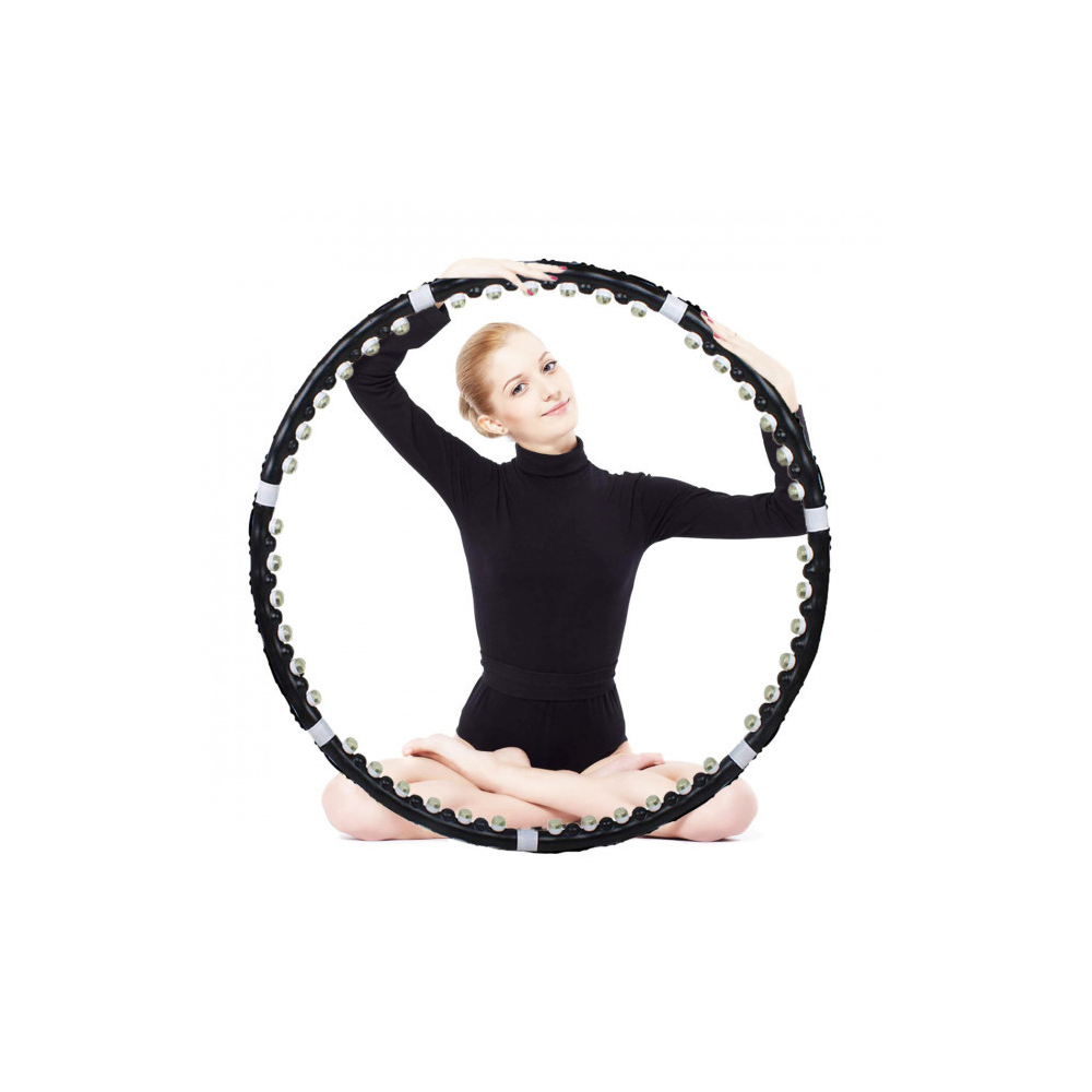 Hula Hop obruč 85 cm SPRINGOS BALLS čierna