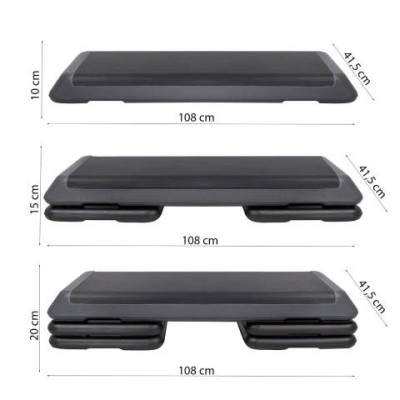 Stepper aerobic mostík 3-stupne 110x42 cm SPRINGOS FA0107